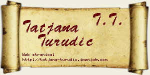 Tatjana Turudić vizit kartica